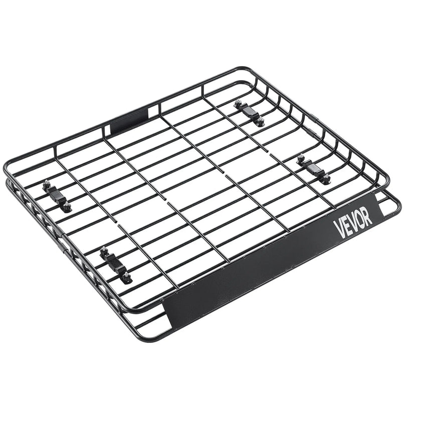 VEVOR Roof Rack Cargo Carrier Basket 43 x 50 x 4.1 in Car Top Luggage Holder