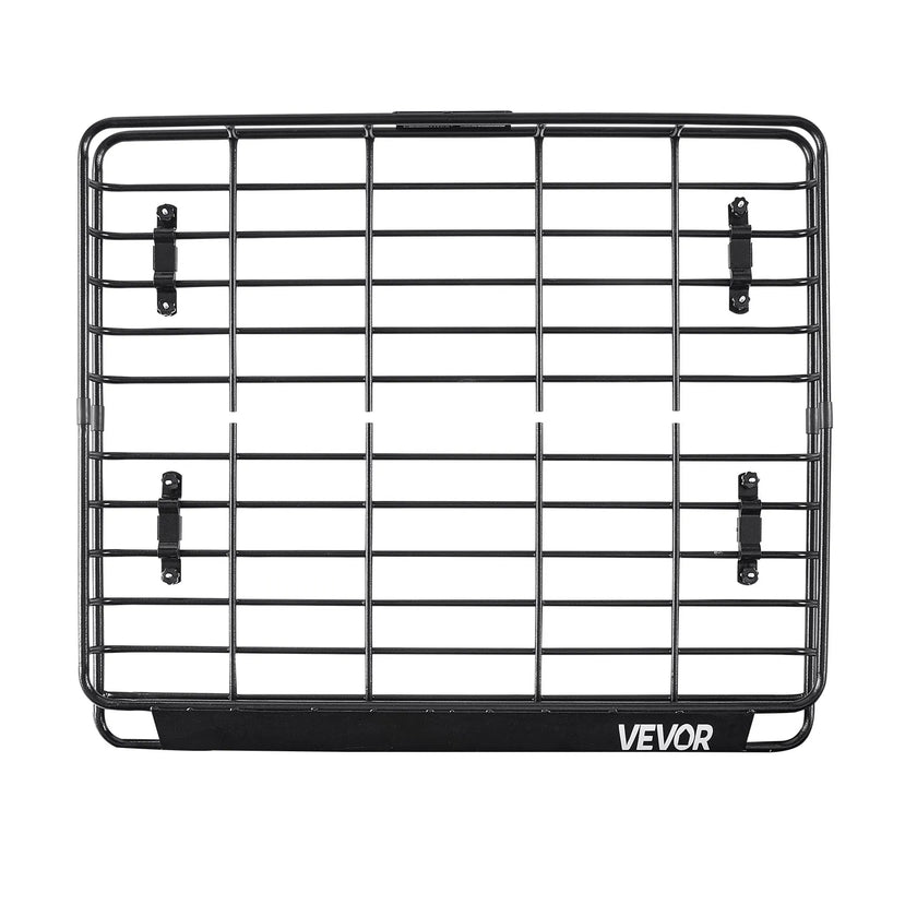 VEVOR Roof Rack Cargo Carrier Basket 43 x 50 x 4.1 in Car Top Luggage Holder
