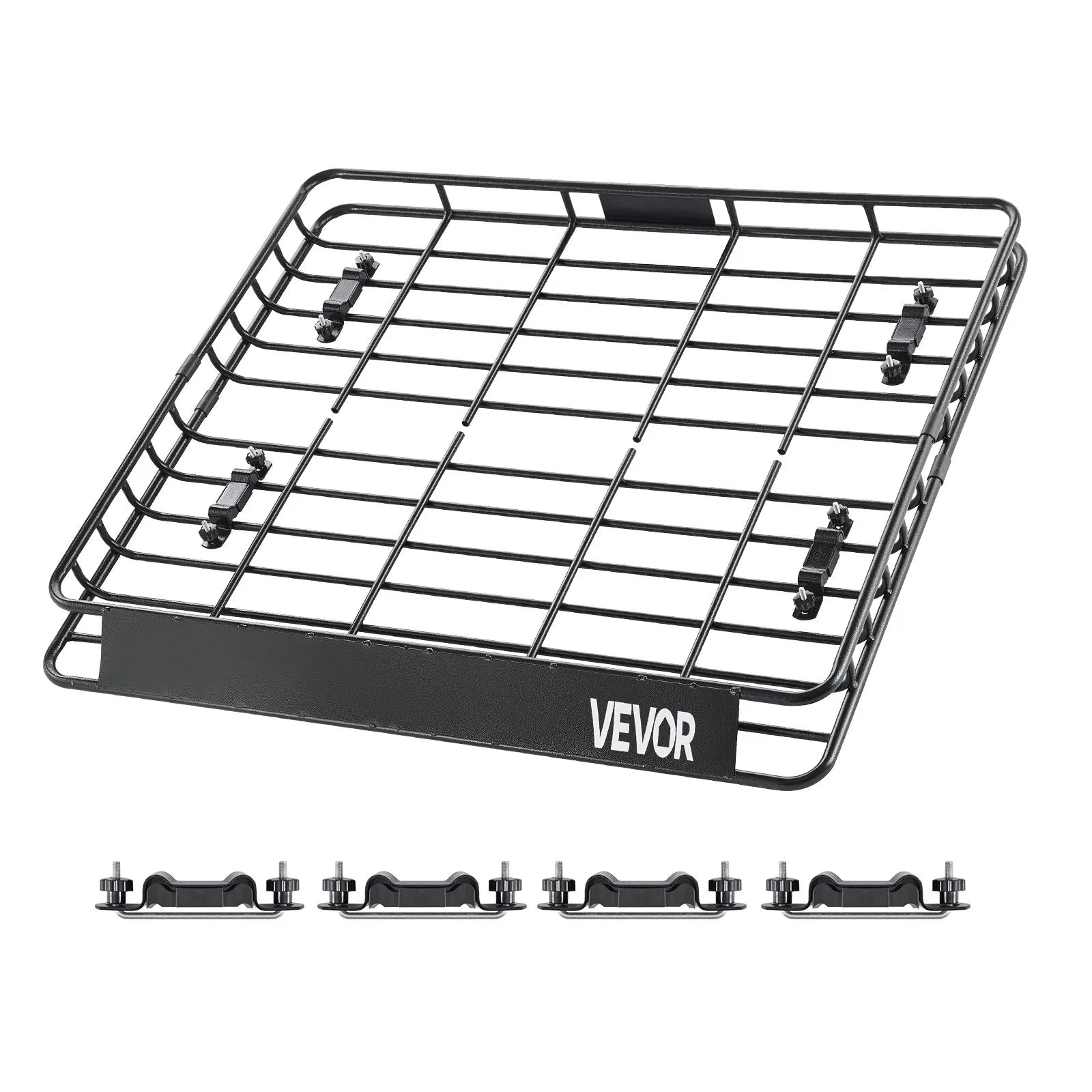VEVOR Roof Rack Cargo Carrier Basket 43 x 50 x 4.1 in Car Top Luggage Holder
