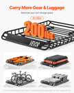 VEVOR Roof Rack Cargo Carrier Basket 51 x 36 x 4.1 in Car Top Luggage Holder Bag