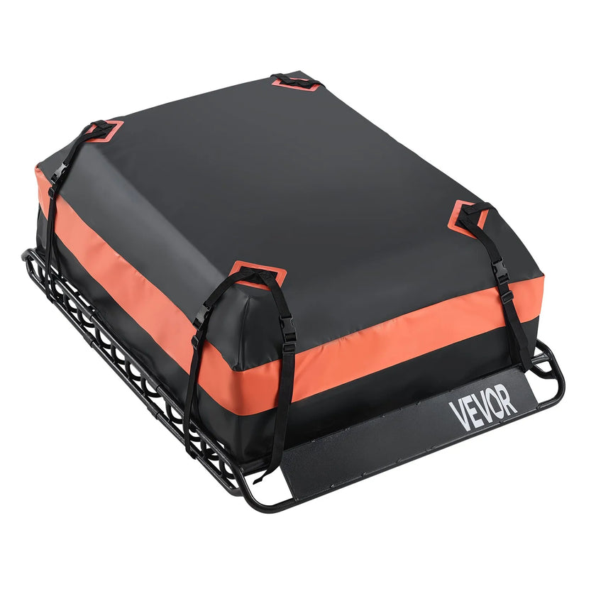 VEVOR Roof Rack Cargo Carrier Basket 51 x 36 x 4.1 in Car Top Luggage Holder Bag