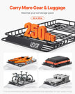 VEVOR Roof Rack Cargo Carrier Basket 64 x 39 x 4.1 in Car Top Luggage Holder Bag