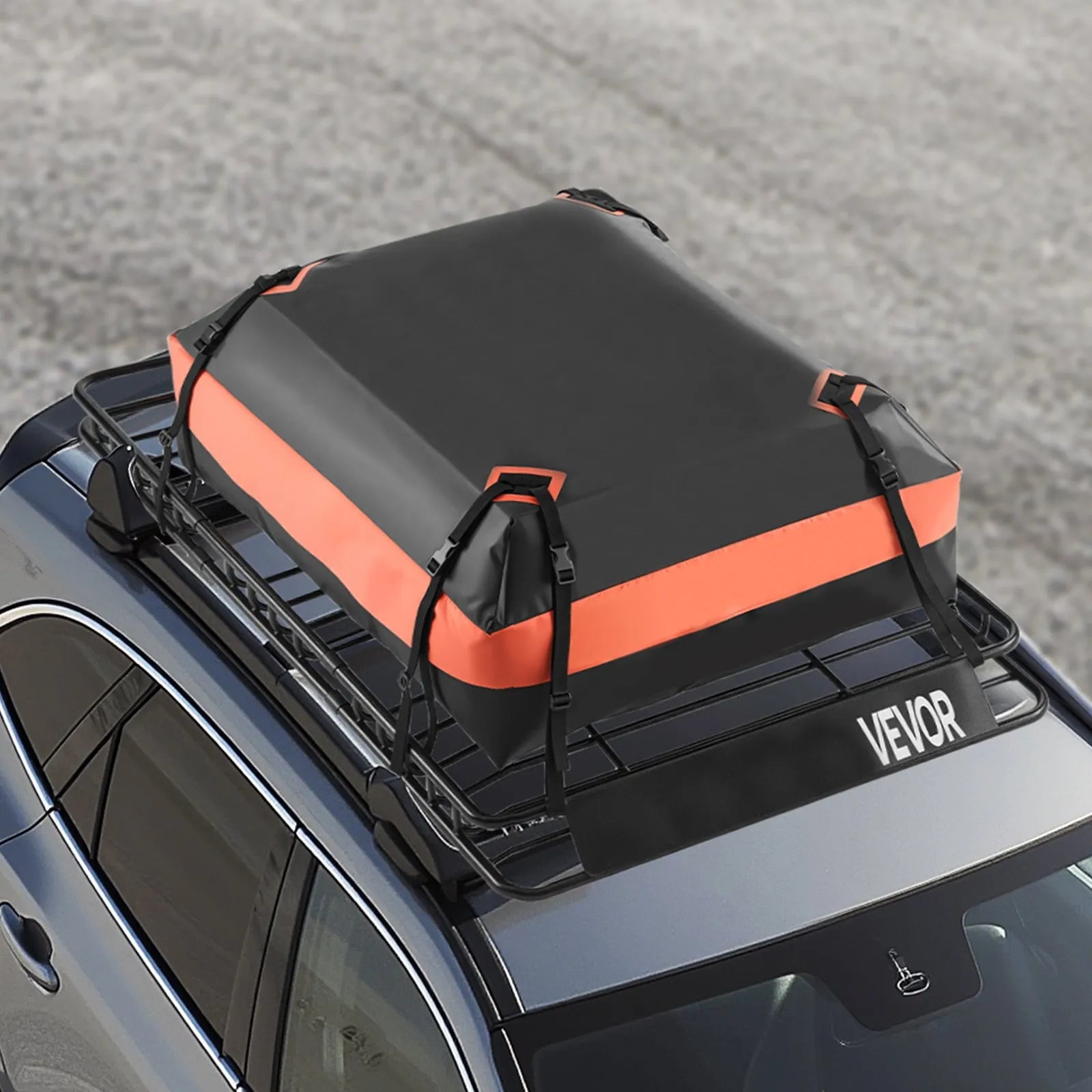 VEVOR Roof Rack Cargo Carrier Basket 64 x 39 x 4.1 in Car Top Luggage Holder Bag