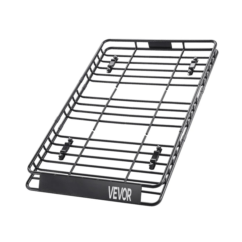 VEVOR Roof Rack Cargo Carrier Basket 64 x 39 x 4.1 in Car Top Luggage Holder Bag