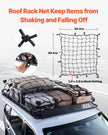 VEVOR Roof Rack Cargo Carrier Basket 64 x 50 x 4.1 in Car Top Luggage Holder Net