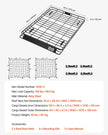 VEVOR Roof Rack Cargo Carrier Basket 64 x 50 x 4.1 in Car Top Luggage Holder Net