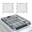 VEVOR Roof Rack Cargo Carrier Basket 64 x 50 x 4.1 in Car Top Luggage Holder Net
