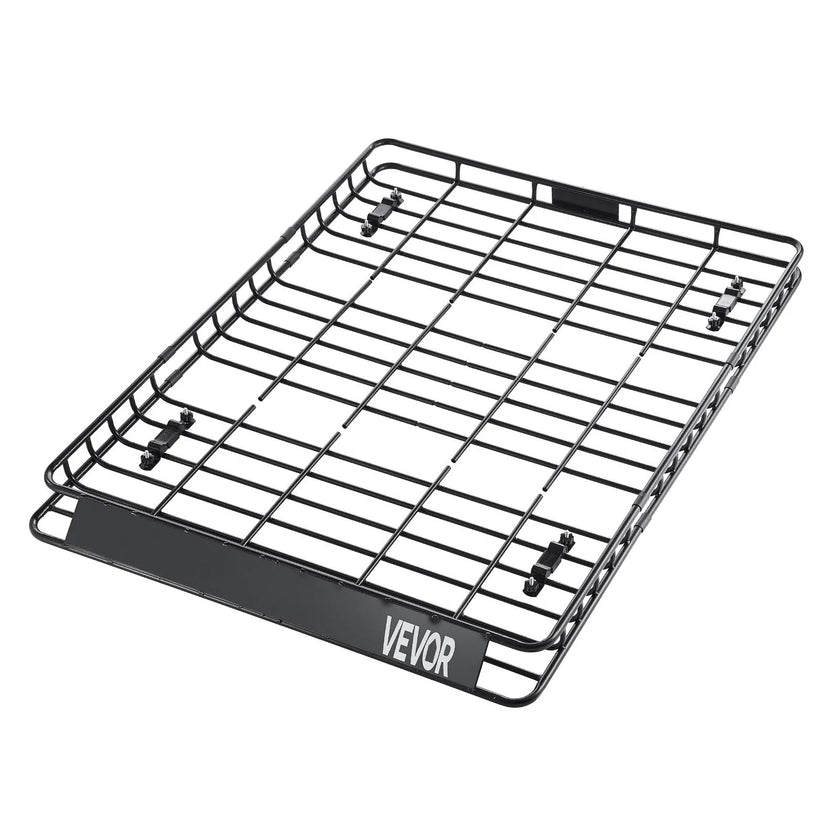 VEVOR Roof Rack Cargo Carrier Basket 64 x 50 x 4.1 in Car Top Luggage Holder Net