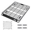 VEVOR Roof Rack Cargo Carrier Basket 64 x 50 x 4.1 in Car Top Luggage Holder Net