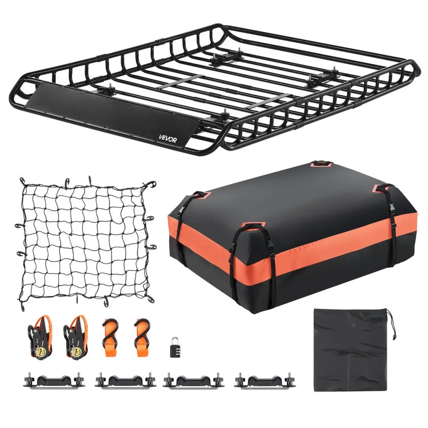 Universal Roof Rack Basket with Waterproof Cargo Bag – 51