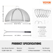 VEVOR Firepit Spark Screen Lid, 36