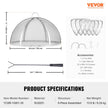 VEVOR Firepit Spark Screen Lid, 30