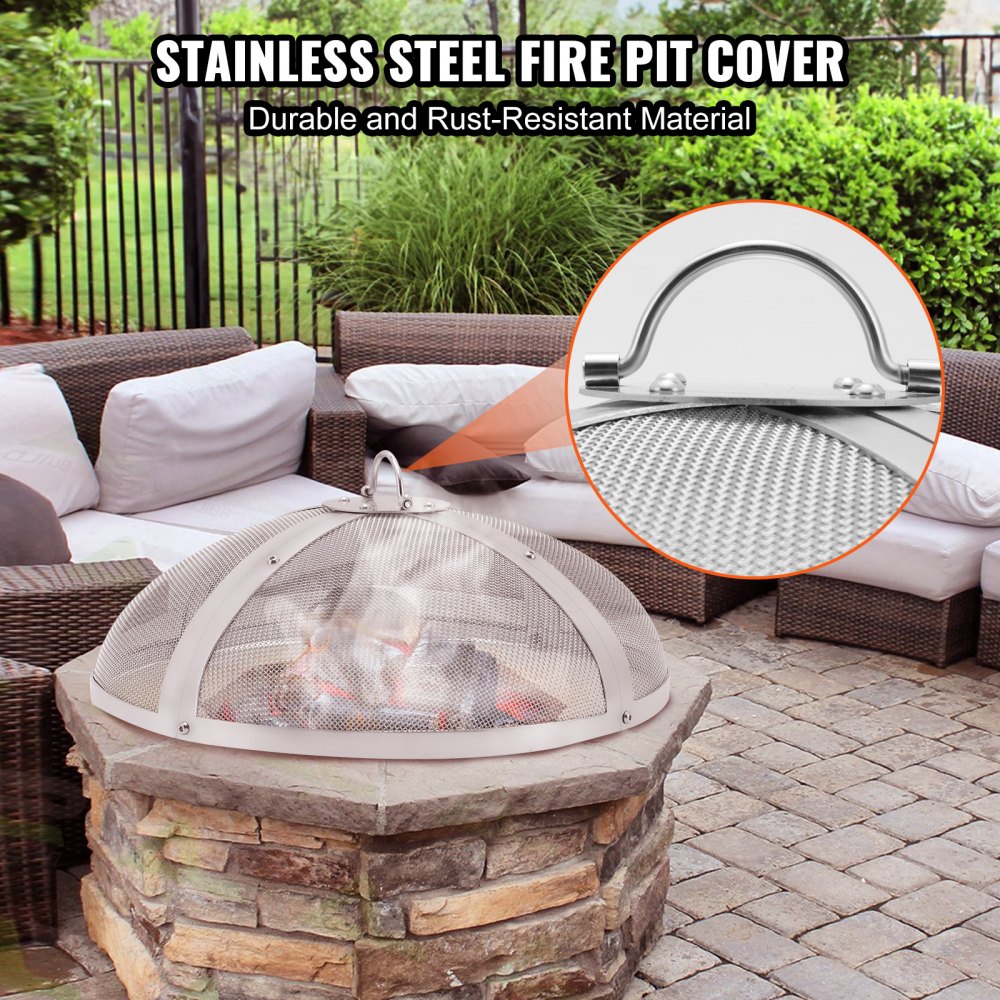 VEVOR Fire Pit Spark Screen Round 27