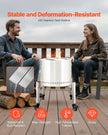 VEVOR Fire Pit Stand 15-27 Inch Adjustable with 4 Casters for Solo Stove