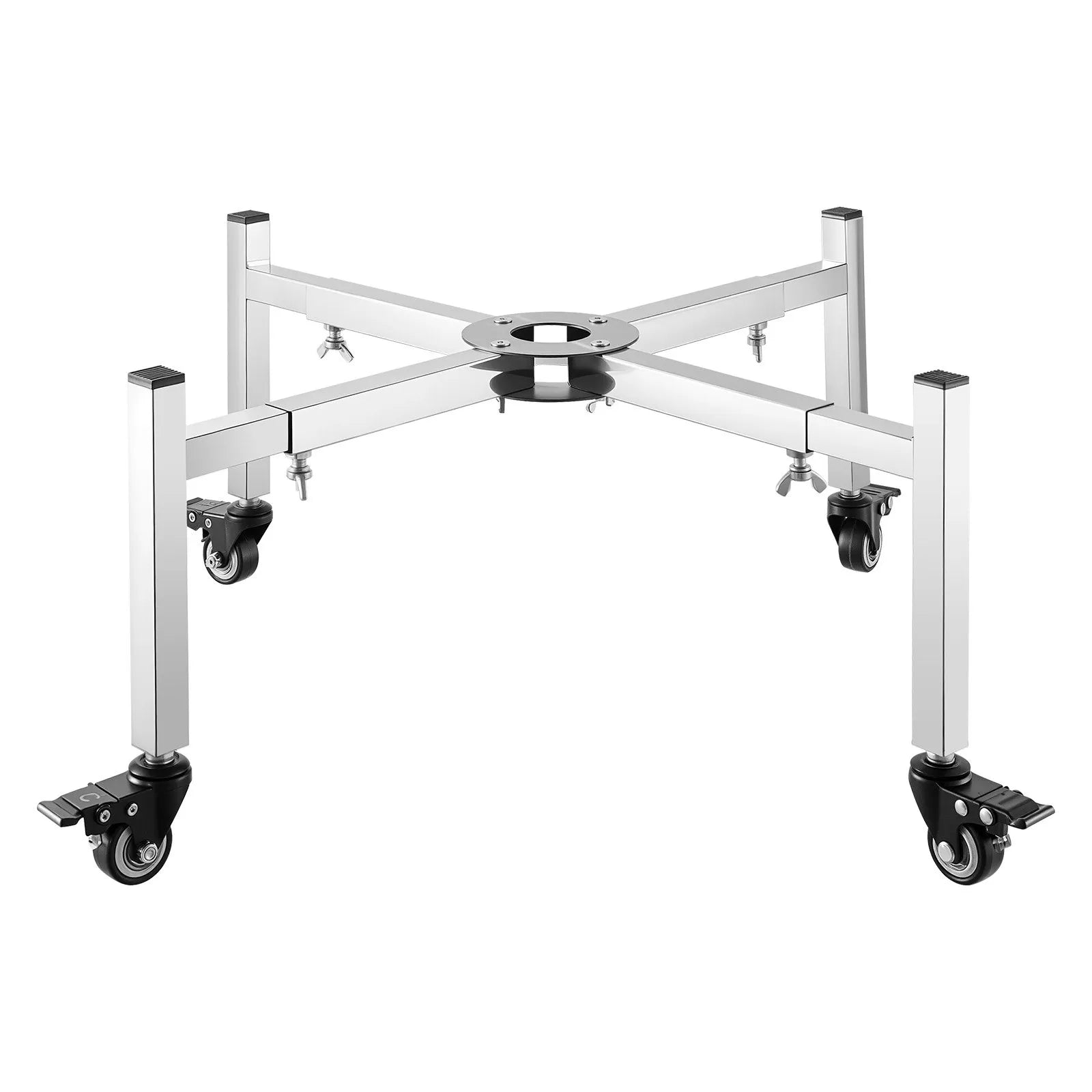 VEVOR Fire Pit Stand 15-27 Inch Adjustable with 4 Casters for Solo Stove