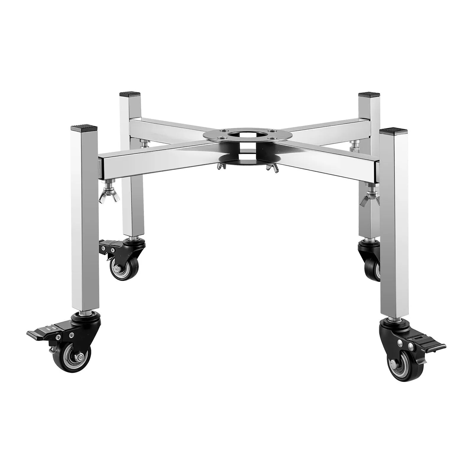 VEVOR Fire Pit Stand 15-27 Inch Adjustable with 4 Casters for Solo Stove