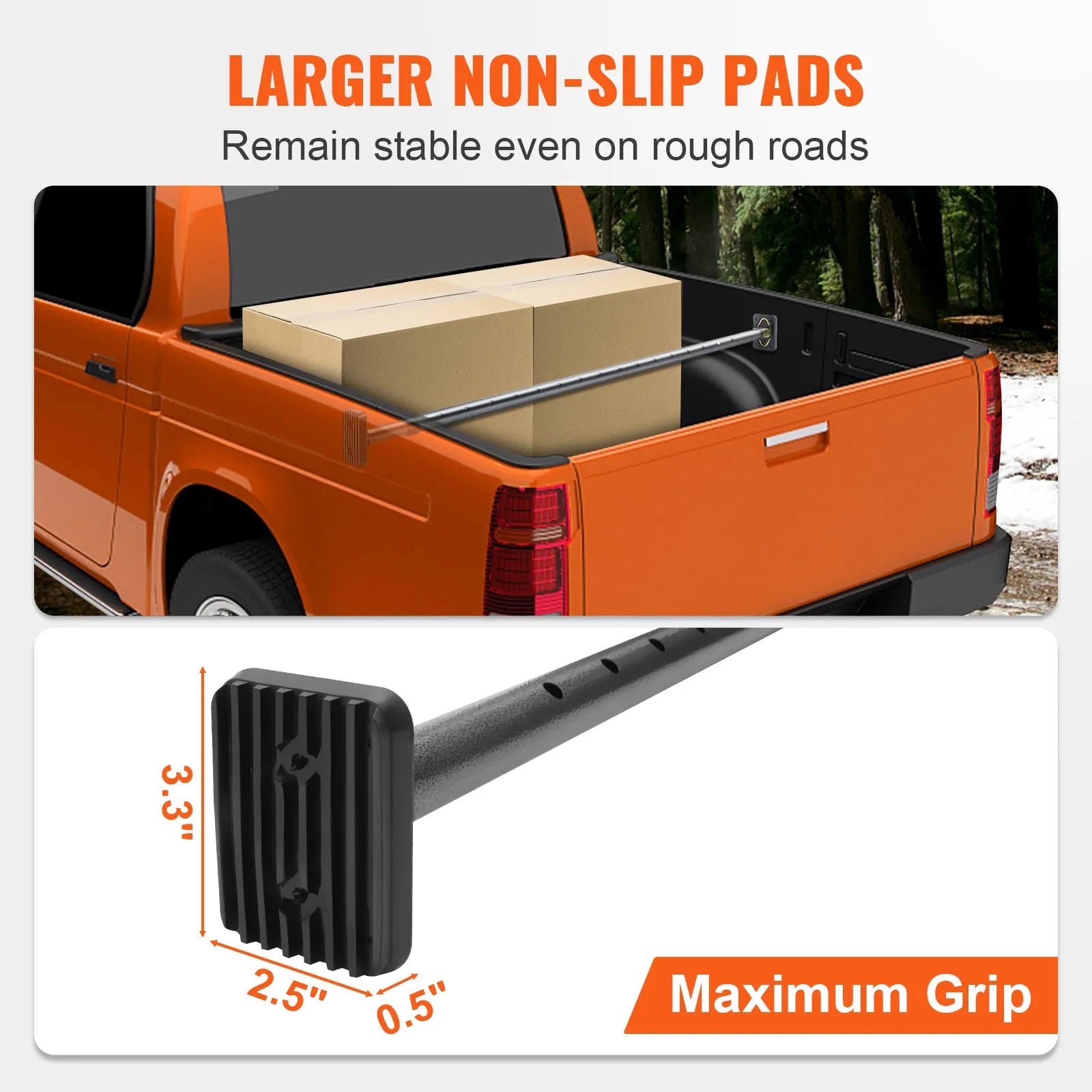 VEVOR Cargo Bar, Truck Bed Bar Adjustable from 40