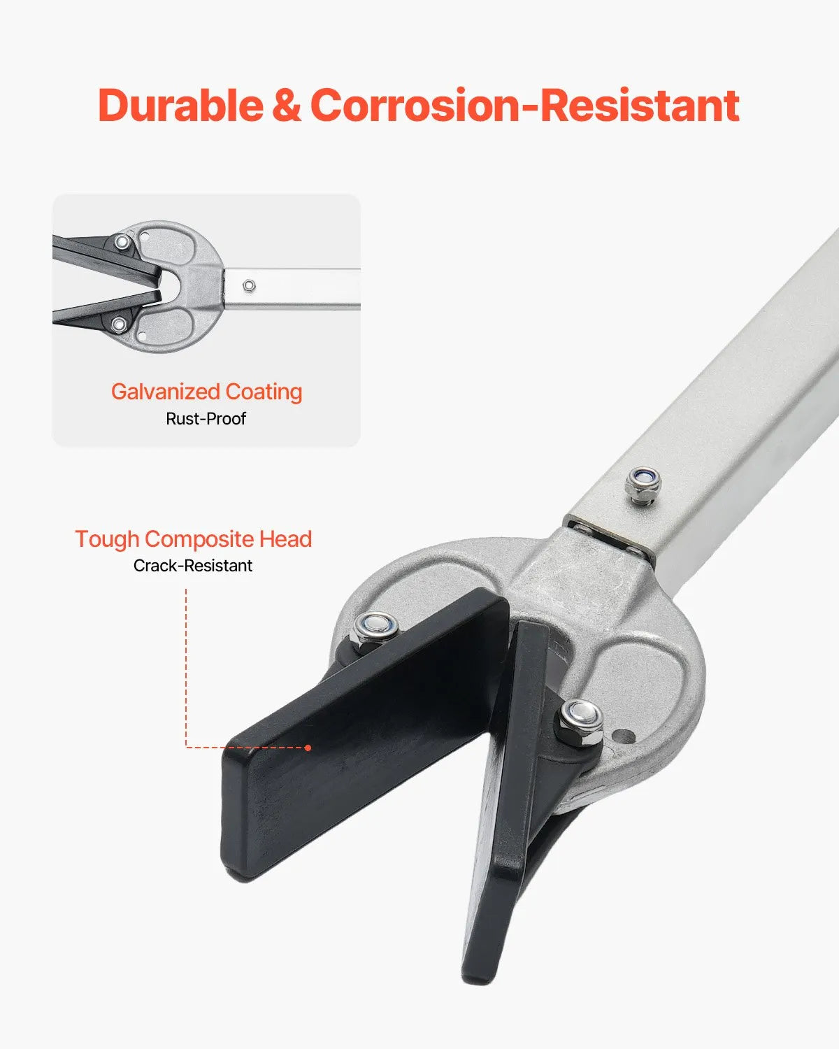 VEVOR Adjustable Transom Saver 23-35 in Boat Transom Saver with Composite Head