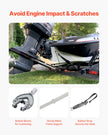 VEVOR Adjustable Transom Saver 32-44 in Boat Transom Saver with Heavy-Duty Head