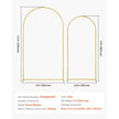 VEVOR Metal Arch Backdrop Stand Set of 2 Stand with Case Connection for Wedding