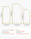 VEVOR Metal Arch Backdrop Stand Set of 3 Stand with Case Connection for Wedding