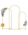 VEVOR Metal Arch Backdrop Stand Set of 3 Stand with Case Connection for Wedding