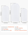 VEVOR Metal Arch Backdrop Stand Set of 3 Stand with Premium Gauze for Wedding