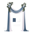 VEVOR Artificial Wedding Arch Flowers Kit Blue With 2 Pcs Flowers 2 Pcs Drapes