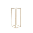 VEVOR 2PCS 31.5inch/80cm High Wedding Flower Stand, With Acrylic Laminate,Metal Vase Column Geometric Centerpiece Stands, Gold Rectangular Floral Display Rack for Events Reception, Party Decoration