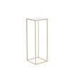 VEVOR 10PCS 31.5inch/80cm High Wedding Flower Stand, With Acrylic Laminate,Metal Vase Column Geometric Centerpiece Stands, Gold Rectangular Floral Display Rack for Events Reception, Party Decoration