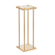 VEVOR 4PCS Gold Metal Column Wedding Flower Stand, 31.5inch/80cm High With Metal Laminate, Vase Geometric Centerpiece Stands, Cylindrical Floral Display Rack for Events Reception, Party Road Leads