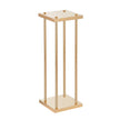 VEVOR 4PCS Gold Metal Column Wedding Flower Stand, 31.5inch/80cm High With Metal Laminate, Vase Geometric Centerpiece Stands, Cylindrical Floral Display Rack for Events Reception, Party Road Leads