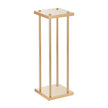 VEVOR 4PCS Gold Metal Column Wedding Flower Stand, 31.5inch/80cm High With Metal Laminate, Vase Geometric Centerpiece Stands, Cylindrical Floral Display Rack for Events Reception, Party Road Leads
