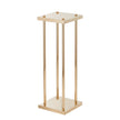 VEVOR 4PCS Gold Metal Column Wedding Flower Stand, 23.6inch /60cm High With Metal Laminate, Vase Geometric Centerpiece Stands, Cylindrical Floral Display Rack for Events Reception, Party Road Leads