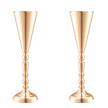 VEVOR 10PCS 43cm/16.9” Tall Wedding Flower Vase Metal Gold Trumpet for Tables