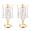 VEVOR 20PCS 43cm/16.9” Tall Crystal Wedding Flower Stand Vase for Party Decor