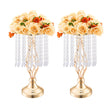 VEVOR 20PCS 43cm/16.9” Tall Crystal Wedding Flower Stand Vase for Party Decor