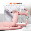 VEVOR Nursing Training Manikin, Male Life Size Demonstration Human Manikin for Nursing Training, Multifunctional Education Teaching Model Supplies, PVC Anatomical Mannequin Body Care Simulator Model