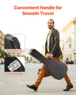 VEVOR Acoustic Guitar Hard Case 43.31 in With Lock And Keys for Acoustic Guitar