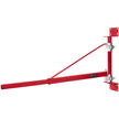 VEVOR Electric Hoist Support Arm, 660 lbs Max Load Capacity, Electric Hoist Holder Swing Arm with Pole, Steel Hoist Frame, 180° Swivel Scaffold Hoist Lifting Arm, Winch Hoist Arm for Workshop, Garage