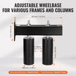 VEVOR Sliding Gate Kit 6” Rolling Hardware with T-Bracket Adjustable for Door