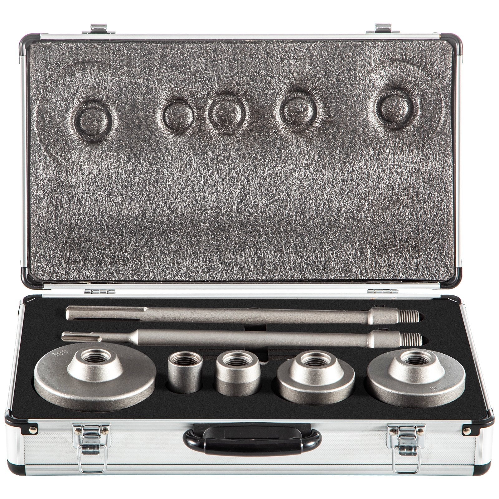 VEVOR Concrete Hole Saw Kit, 30/40/65/80/100mm Drill Bit Set SDS Plus or SDS Max Shank Wall Hole Cutter with 11.8