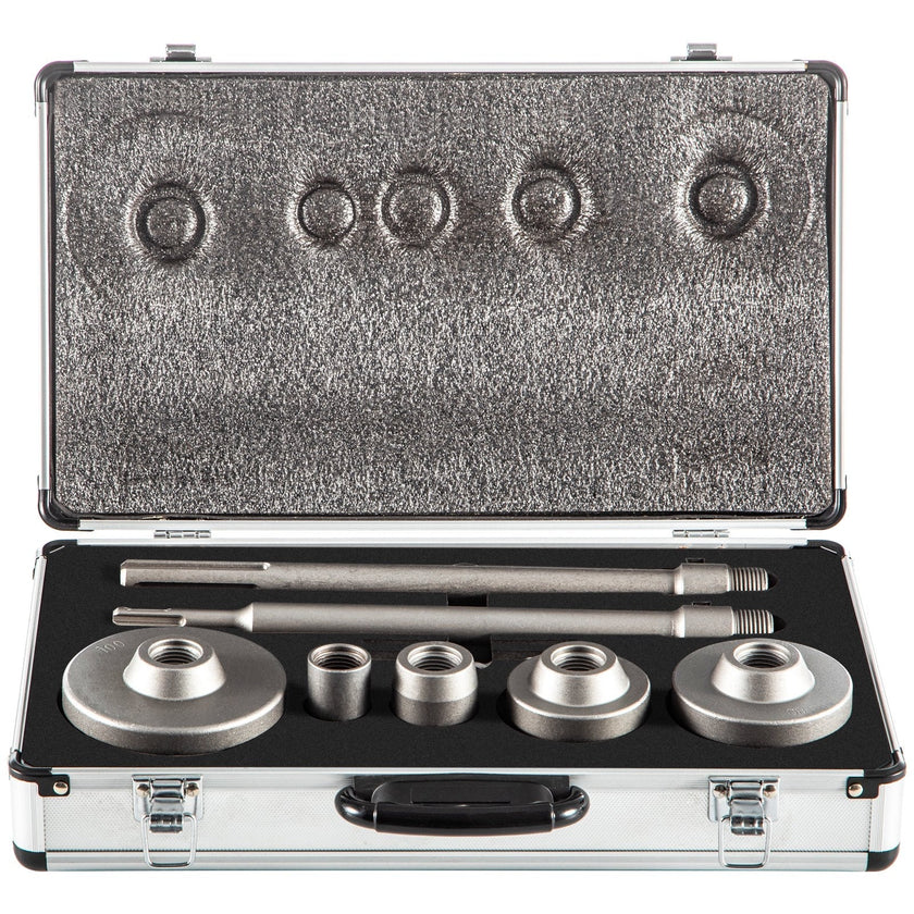 VEVOR Concrete Hole Saw Kit, 30/40/65/80/100mm Drill Bit Set SDS Plus or SDS Max Shank Wall Hole Cutter with 11.8