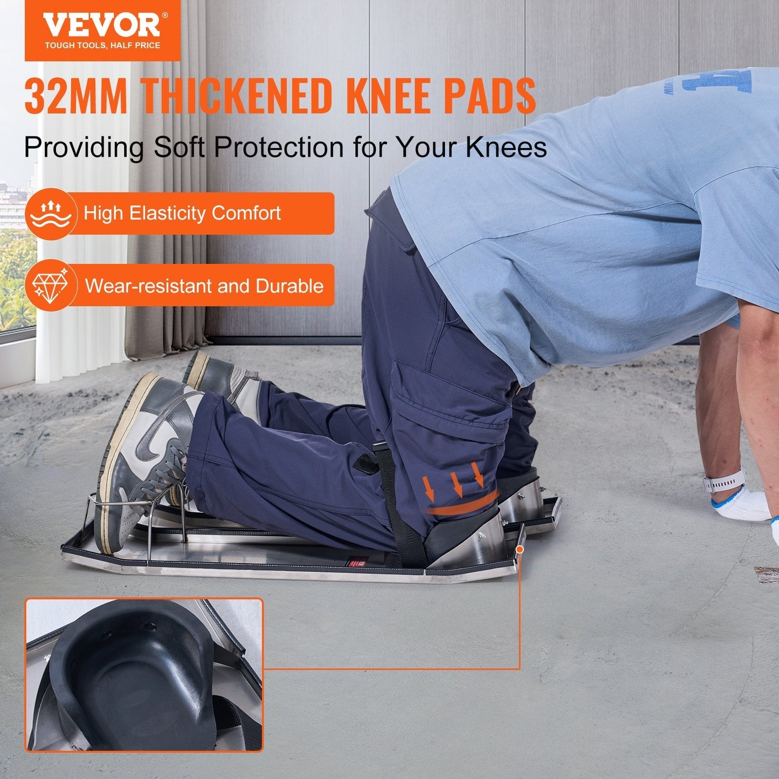 VEVOR Concrete Knee Boards Slider Knee Boards 28
