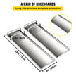 VEVOR Concrete Knee Boards 28'' x 8'' Slider Knee Boards, Kneeler Board Stainless Steel Knee boards, Concrete Board Slider Tools, Pair Moving Sliders with Rouned Conner, for Cement & Concrete Finish