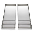 VEVOR Concrete Knee Boards 28'' x 8'' Slider Knee Boards, Kneeler Board Stainless Steel Knee boards, Concrete Board Slider Tools, Pair Moving Sliders with Rouned Conner, for Cement & Concrete Finish