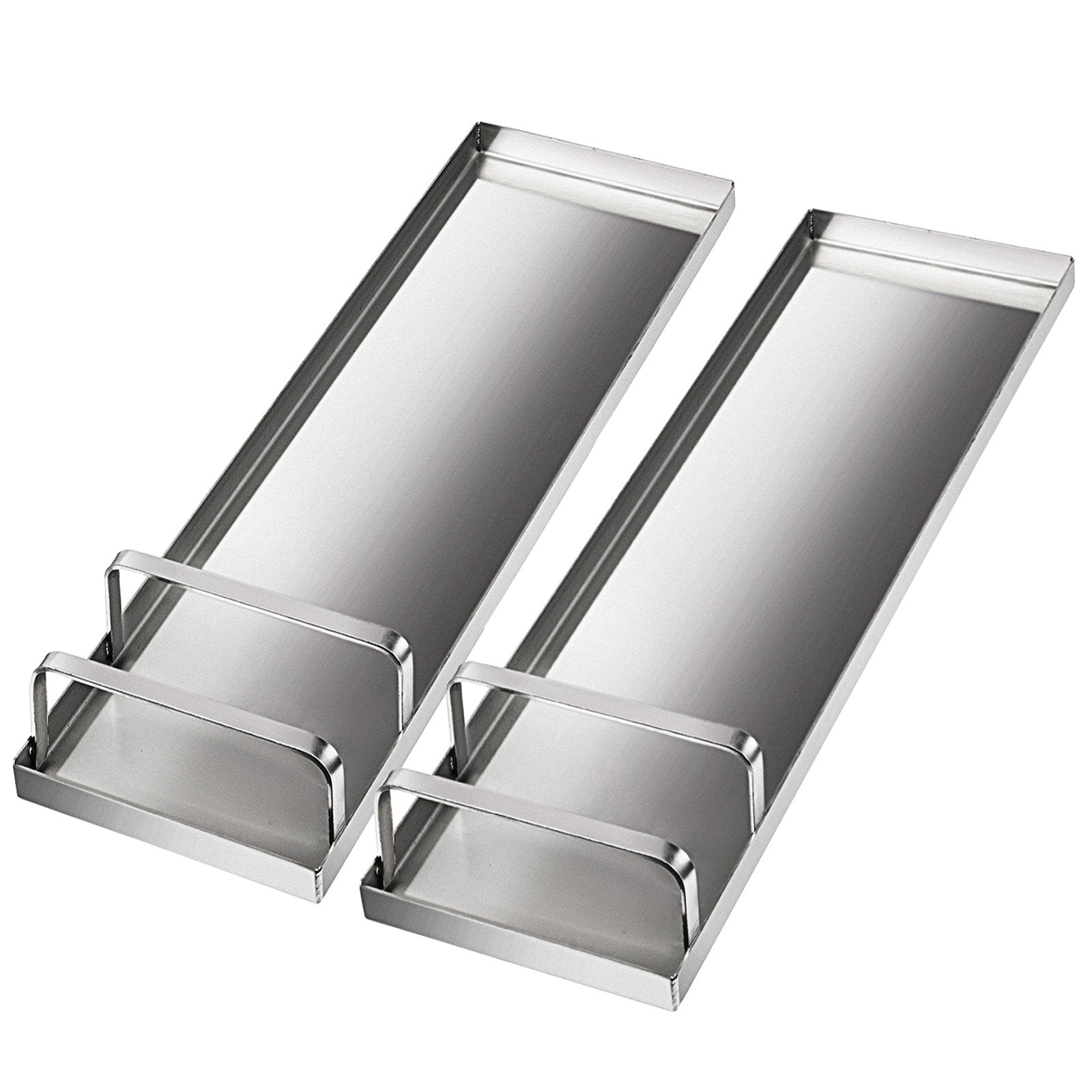 VEVOR Concrete Knee Boards 28'' x 8'' Slider Knee Boards, Kneeler Board Stainless Steel Knee boards, Concrete Board Slider Tools, Pair Moving Sliders with Rouned Conner, for Cement & Concrete Finish