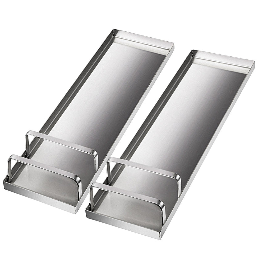 VEVOR Concrete Knee Boards 28'' x 8'' Slider Knee Boards, Kneeler Board Stainless Steel Knee boards, Concrete Board Slider Tools, Pair Moving Sliders with Rouned Conner, for Cement & Concrete Finish