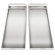 VEVOR Concrete Knee Boards 28'' x 8'' Slider Knee Boards, Kneeler Board Stainless Steel Knee boards, Concrete Board Slider Tools, Pair Moving Sliders with Rouned Conner, for Cement & Concrete Finish