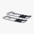 VEVOR Concrete Knee Boards Stainless Steel, 28'' x 8'' Concrete Sliders, Knee Boards For Concrete, Concrete Knee Pads Pair Moving Sliders, with Board Straps for Cement and Concrete Finishing
